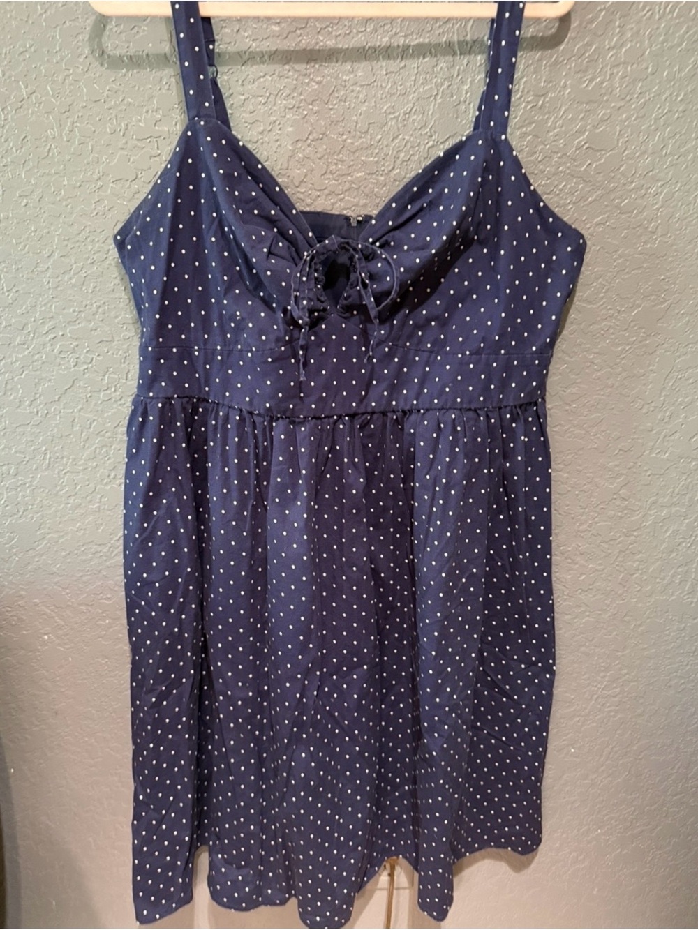 TORRID size 20 vintage polka dot sundress with adjustable keyhole chest.